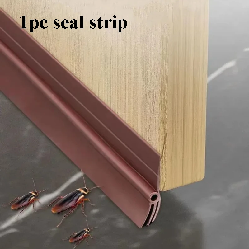 

1PC Self Adhesive Door Bottom Sealing Strip Weatherstrip Under Door Draft Stopper Anti-cold Soundproof Windproof Strip