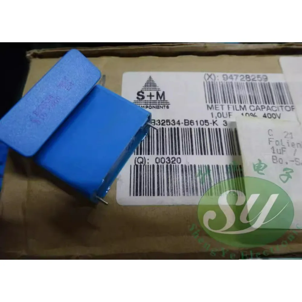 

5PCS S+M EPCOS 1.0uf/400v 1uf 1u0 105 brand new 28mm film capacitor