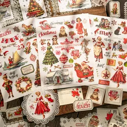 KSCRAFT 3sheets A5 Christmas Rub On Sticker Scrapbooking Junk Journal Crafts Transfer Stickers DIY Photo Albums Decorative