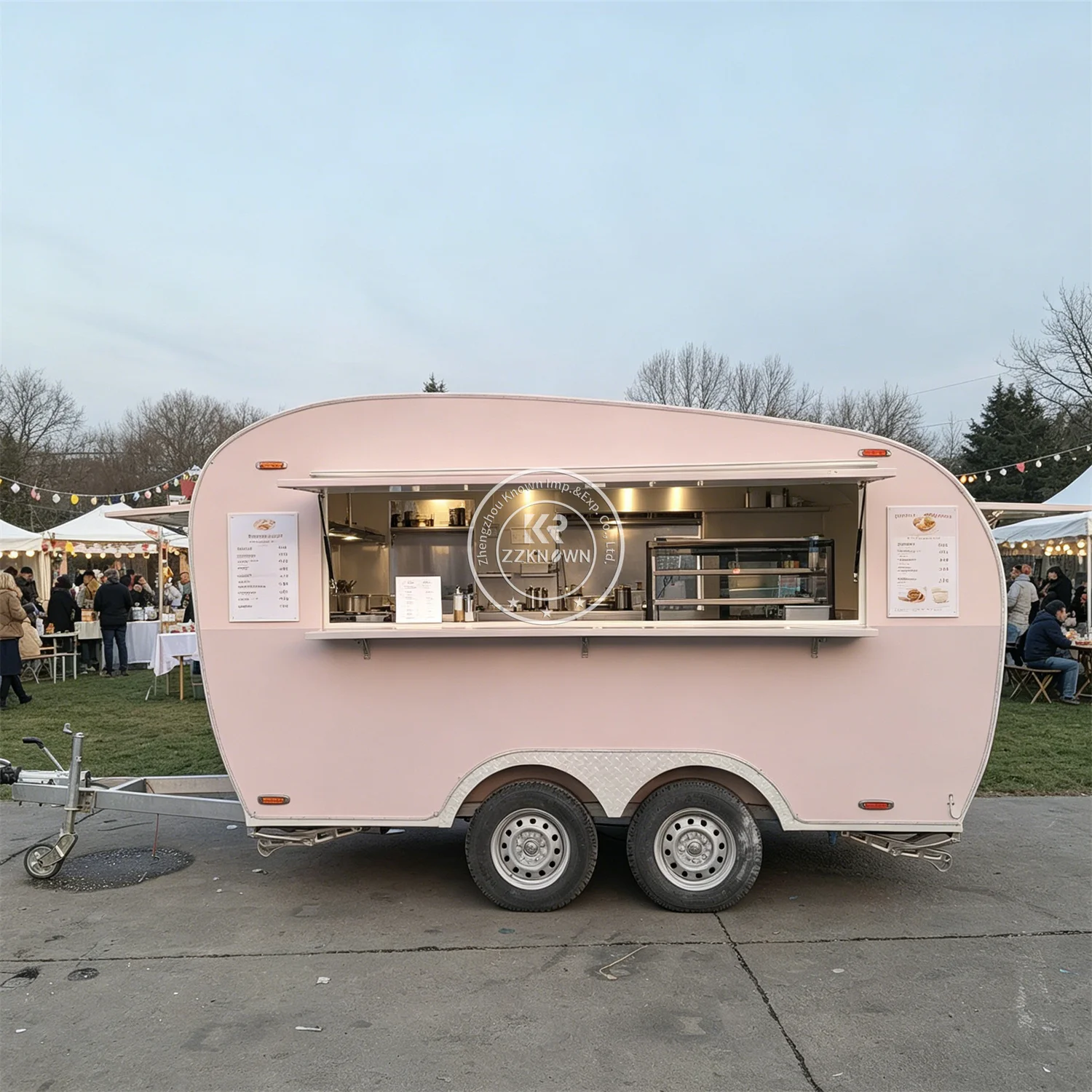 Concession Fast Food Trailer Custom Mobile Pizza Taco Snack BBQ Trailer Street Snack Truck Mobile Food Truck For Sale