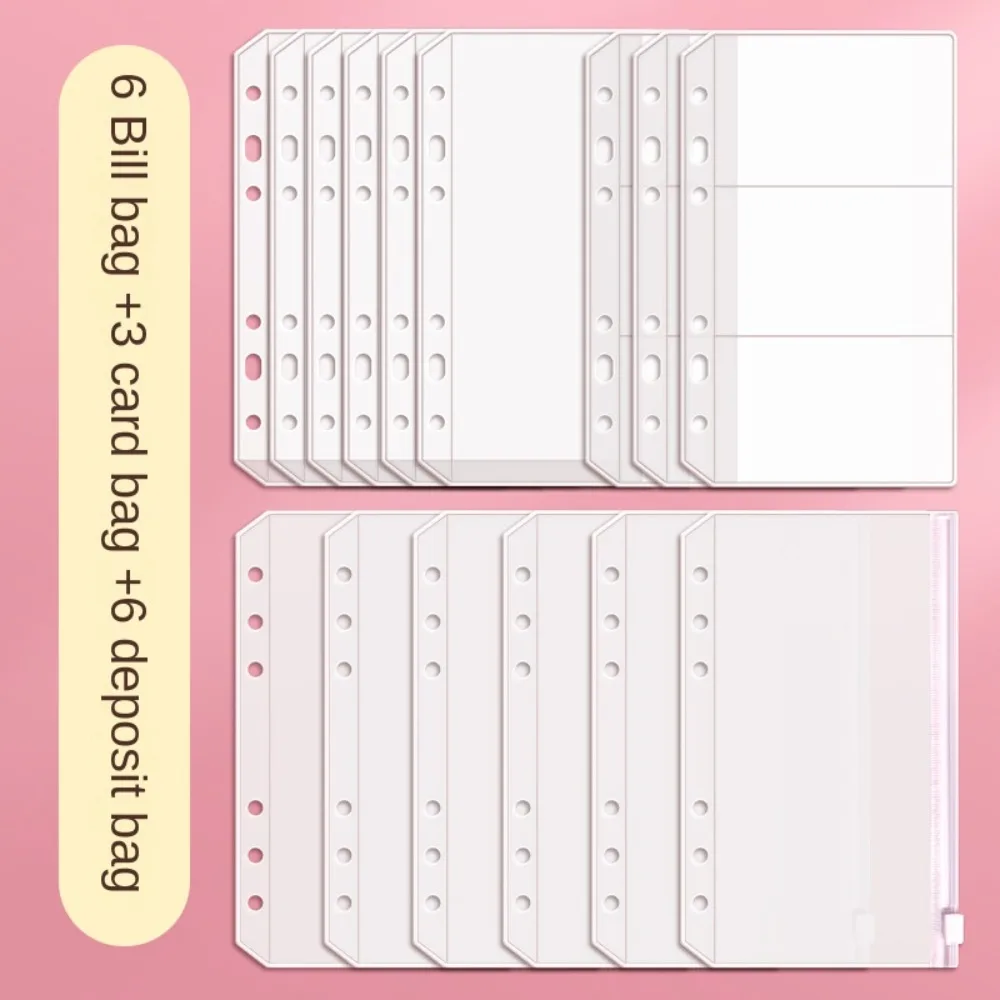 100 แผ่นประหยัดเงิน Binder PU หนังเติม Budget Binder เงินสดซองออมทรัพย์คู่มือ Planner Organizer เครื่องเขียน