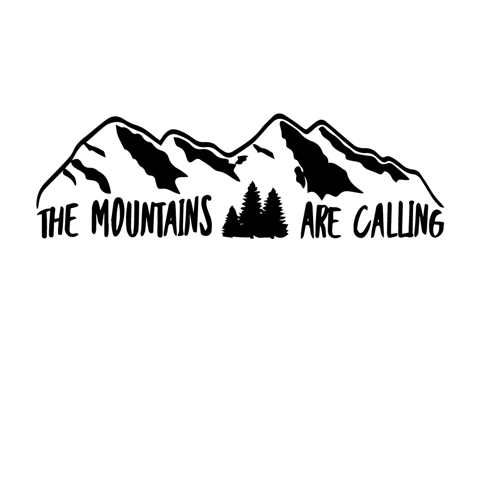 20cm Mountain On The Car Cool Stylish, Sticker Sunscreen and Waterproof Decals Rear Window Stickers Decoration Cover Scratches view 6