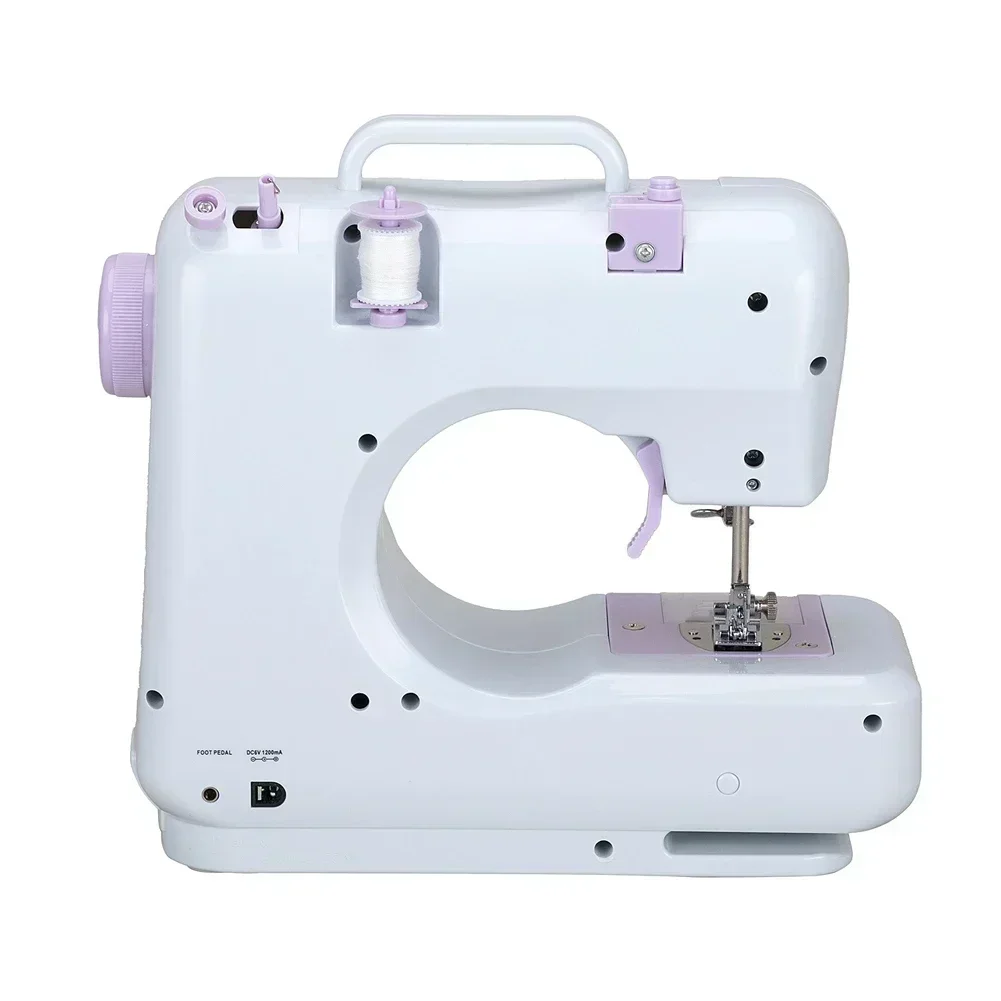 Portable Electric Sewing Machines, 12 Built-in Stitches Mini Sewing Machine for Beginner with Reverse Sewing