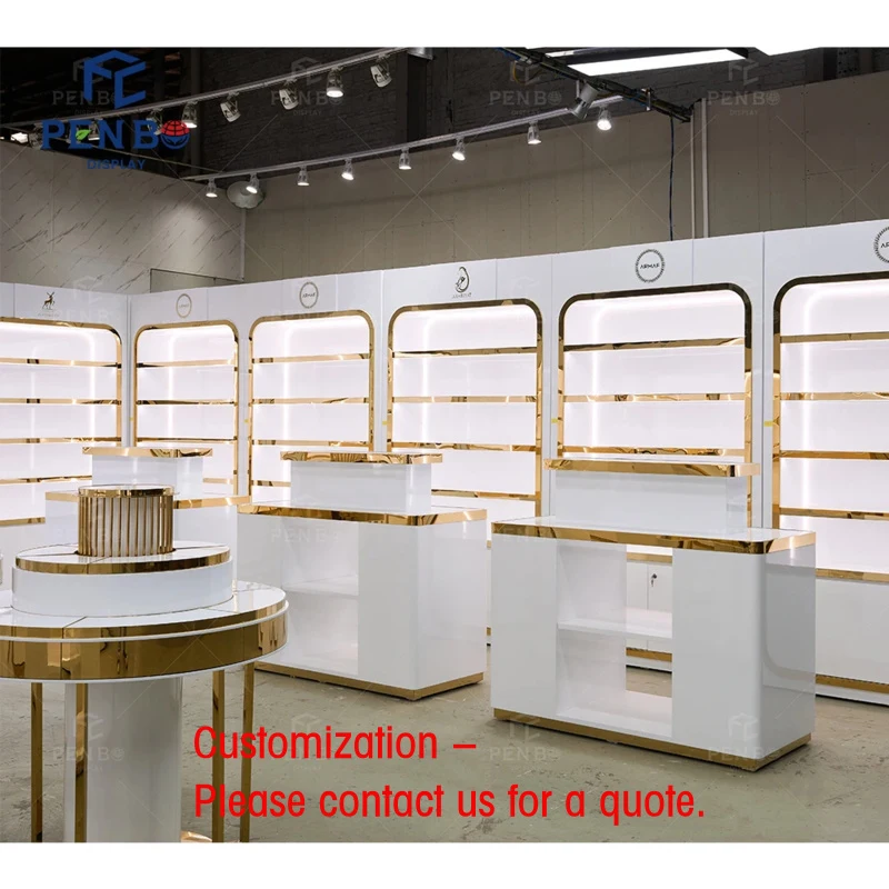 

custom.Perfume Turnkey Design Solution Custom Display Cabinets Counters and Complete Interior Planning