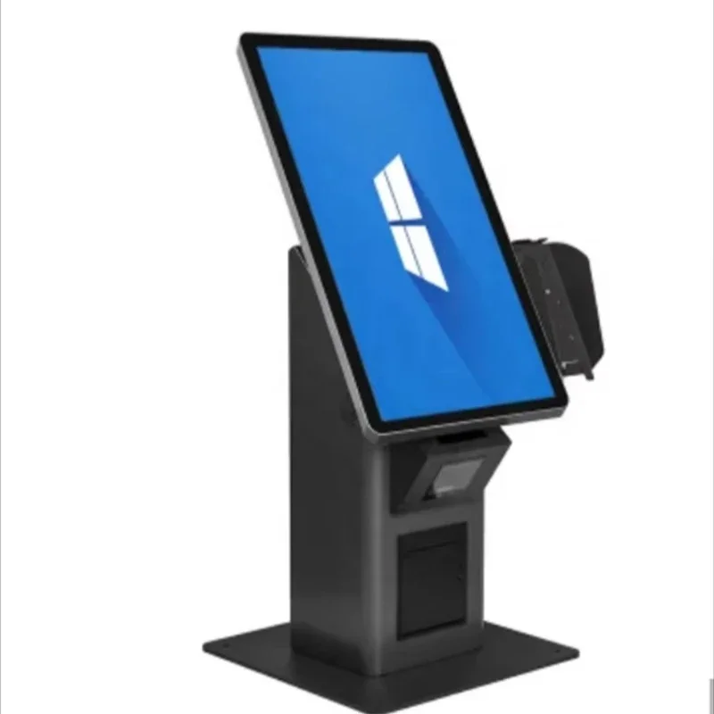 21.5/23/32 Capacitive Touch Screen Kiosk Self-Pay Kiosk All-in-One Self-Order Kiosk with Printer/Scanner