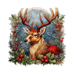 Wooden Puzzle Mysterious Deer Personalized Family Interaction 3D Puzzle Happy Adult Gift Education Children's Toy Game