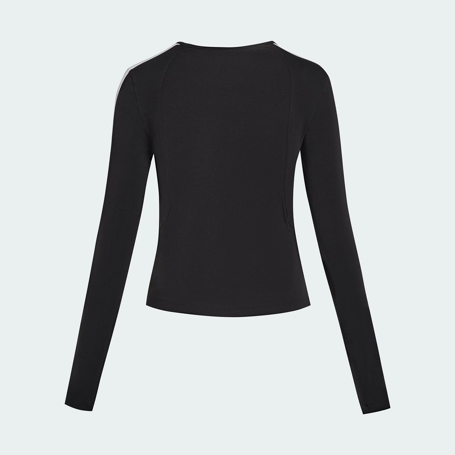 Adidas Originals Authentic 2025 Women's Trendy Casual Ribbed Slim Fit Long Sleeve T-Shirt KG3862