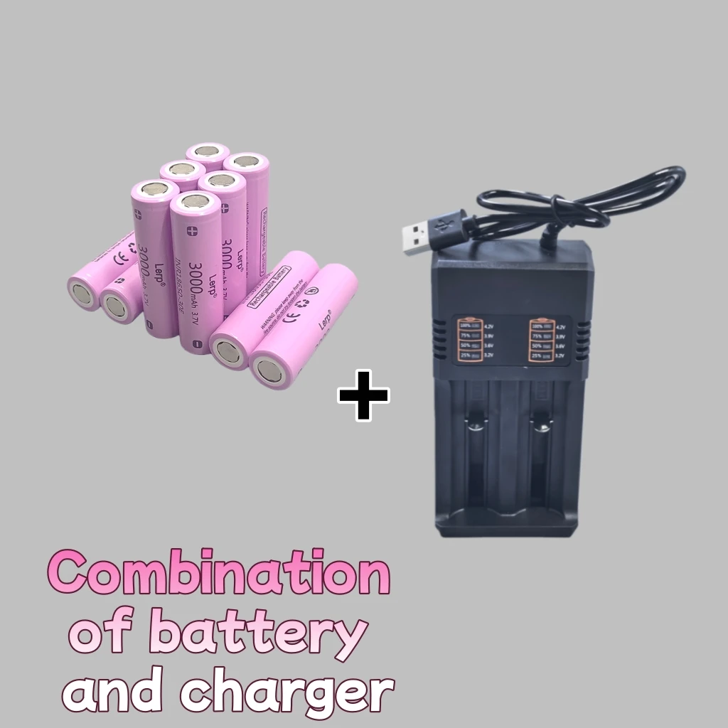 باترياس ليتيو 18650 قابلة للشحن مع كارجادور | 3.7 فولت 3000 مللي أمبير Largo Ciclo de Vida، متوافق مع con la Mayoria de Cargadores 18650 #3