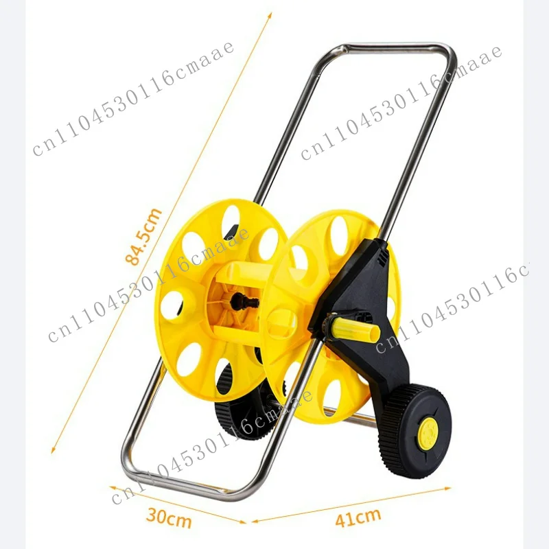 Garden water pipe reel car with wheel Garden hose storage Scroll holder Watering flowers Car washing water pipe storage artifact