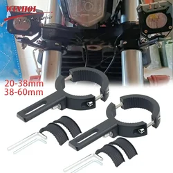 Soporte de montaje para motocicleta, foco, faros antiniebla, soportes de luces de conducción, soporte de montaje Universal para bicicletas, reseñas duraderas