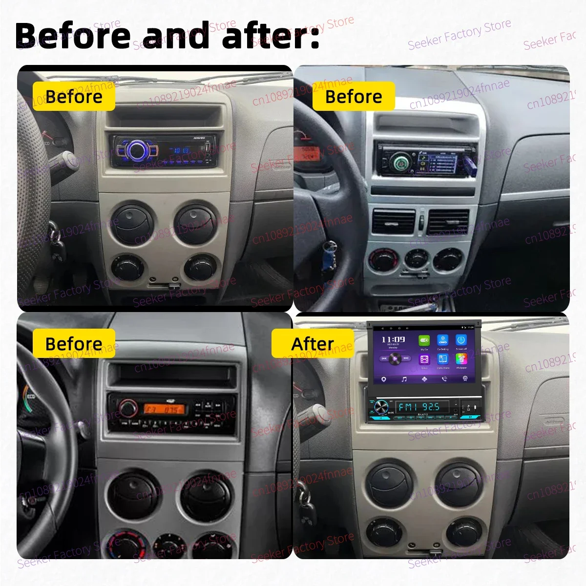 Android Car Multimedia 1Din Radio 7