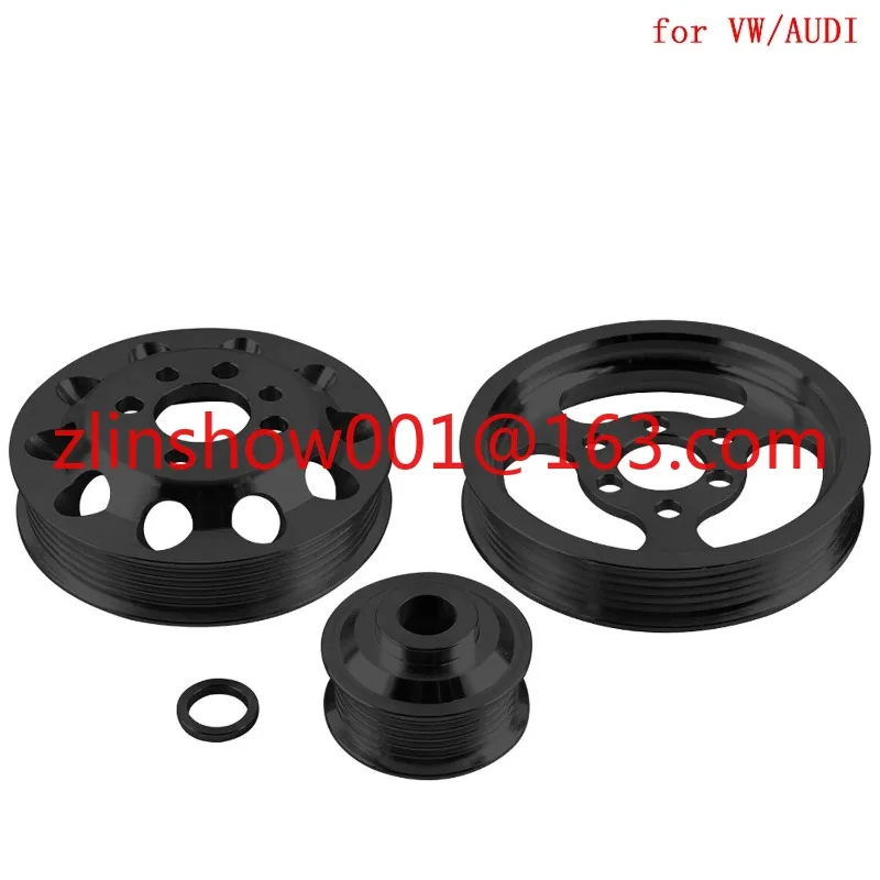 3PCS Underdrive Crank Pulley Kit For 1998-05 VW Jetta Beetle Golf GTI 1.8T Turbo 2.0L  EA888 gen 2 ENGINE