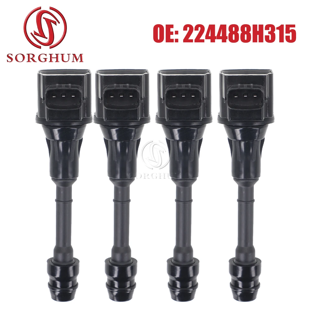 

SORGHUM Ignition Coil 22448-8H315 224488H315 For Nissan X-trail T30 T31 Primera P12 WP12 2.0 2.5 QR20DE 224488H300 224488H311