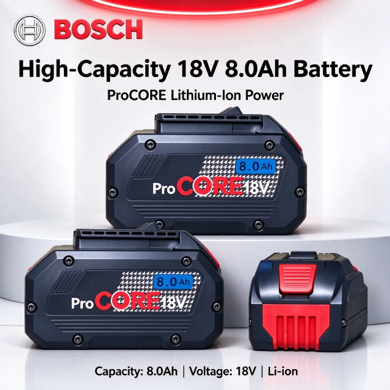 ProCORE Bosch 18V 8.0Ah Li-ion Battery 21700 Cells,Anti Short Circuit Safety Design for BAT609 BAT618 GBA18V80 18V Electric Tool
