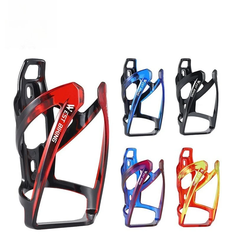 

WEST BIKING Bicycle Water Bottle Cage Colorful Gradient Cycling Bottle Holder Ultralight MTB Road Bike Water Bottle Bracket