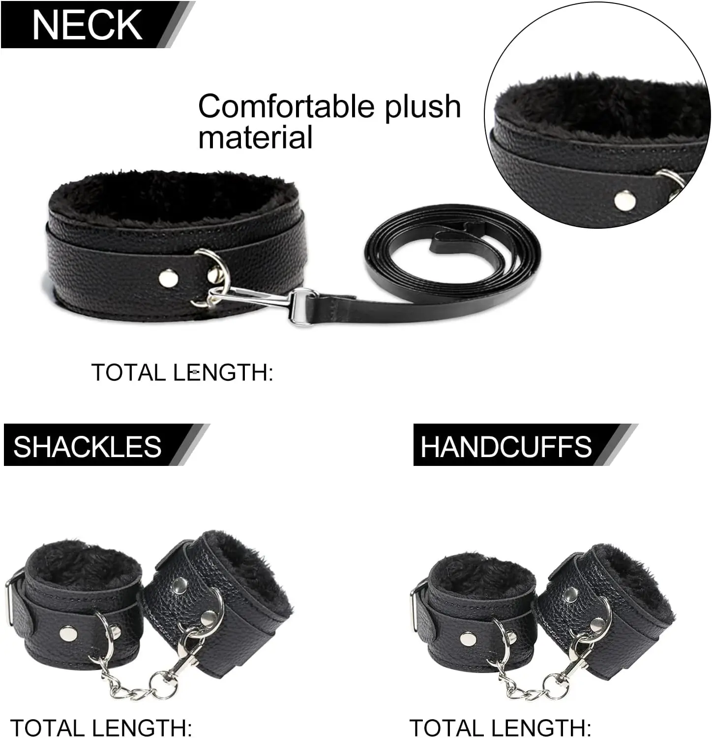 Bett fesseln Kit Sexspielzeug, 12 Stück BDSM BDSMS Extrem Spielzeug SM Bondage Set, Handschellen Nippel klemmen Flogger Ball knebel