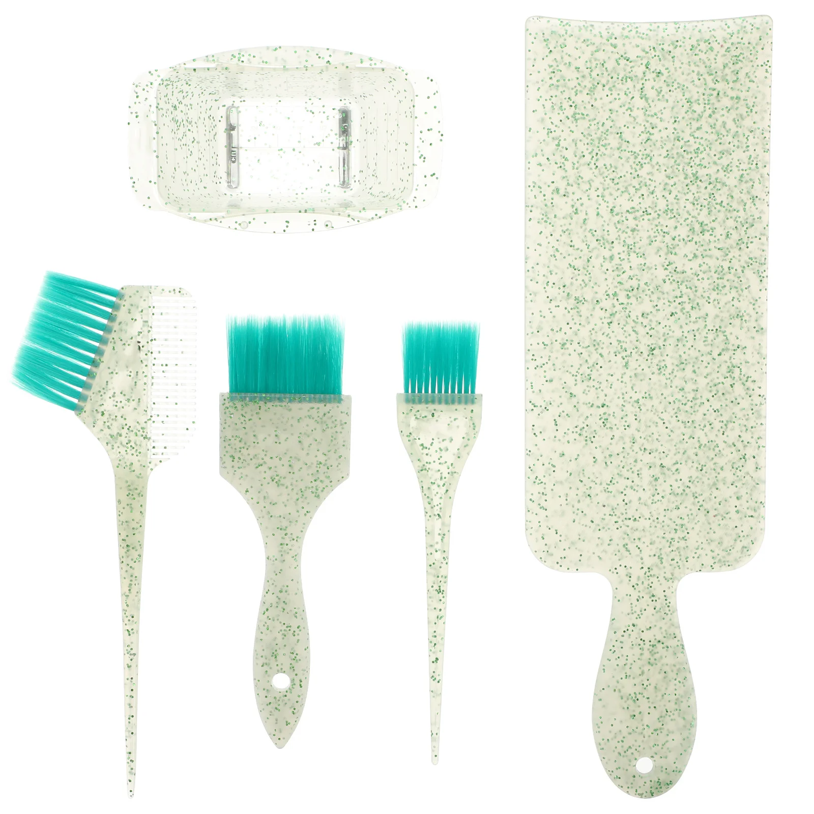 5pcs Hair Tint Brush Professional Hair Coloring Tool For Salon Home Use Dyeing Bowl Board Set Hairdressing Accessory