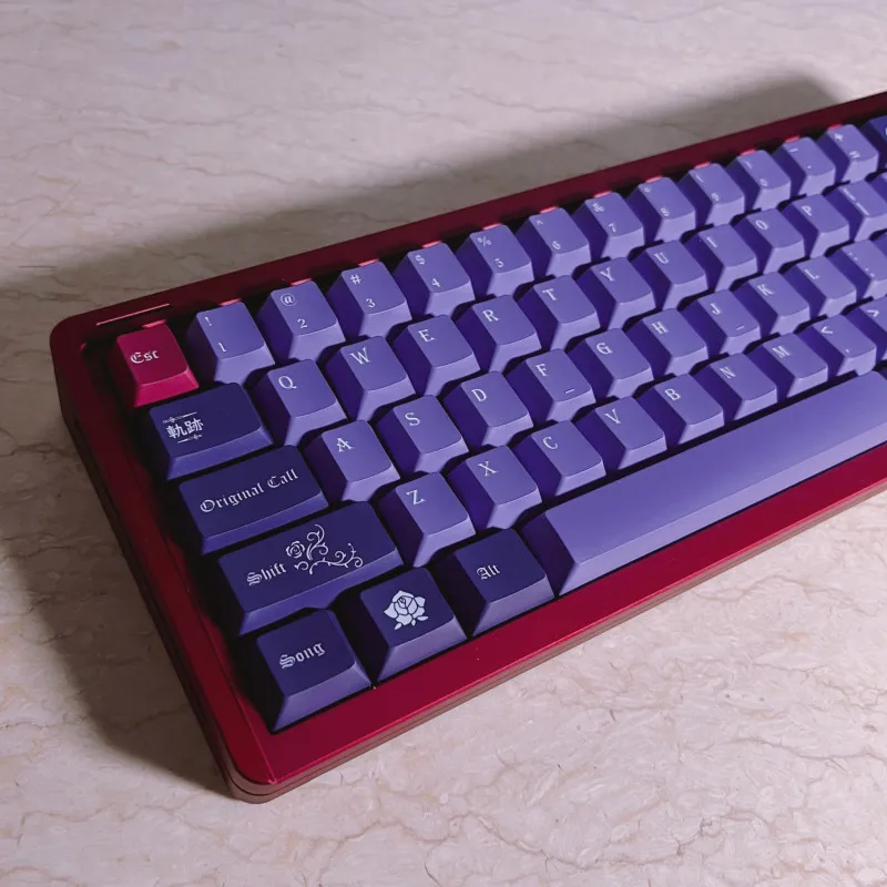 NEO aspect roselia keycap rosebush Cherry profile Dye subbed Keys 140สำหรับ MX SWITCH คีย์บอร์ดเล่นเกมเชิงกล