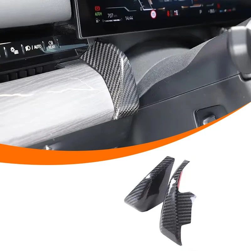 For BMW 5 Series G60 2024-2025 Real Carbon Fiber Car Center Control Display Side Cover Decoration Car Interior Accessories LHD