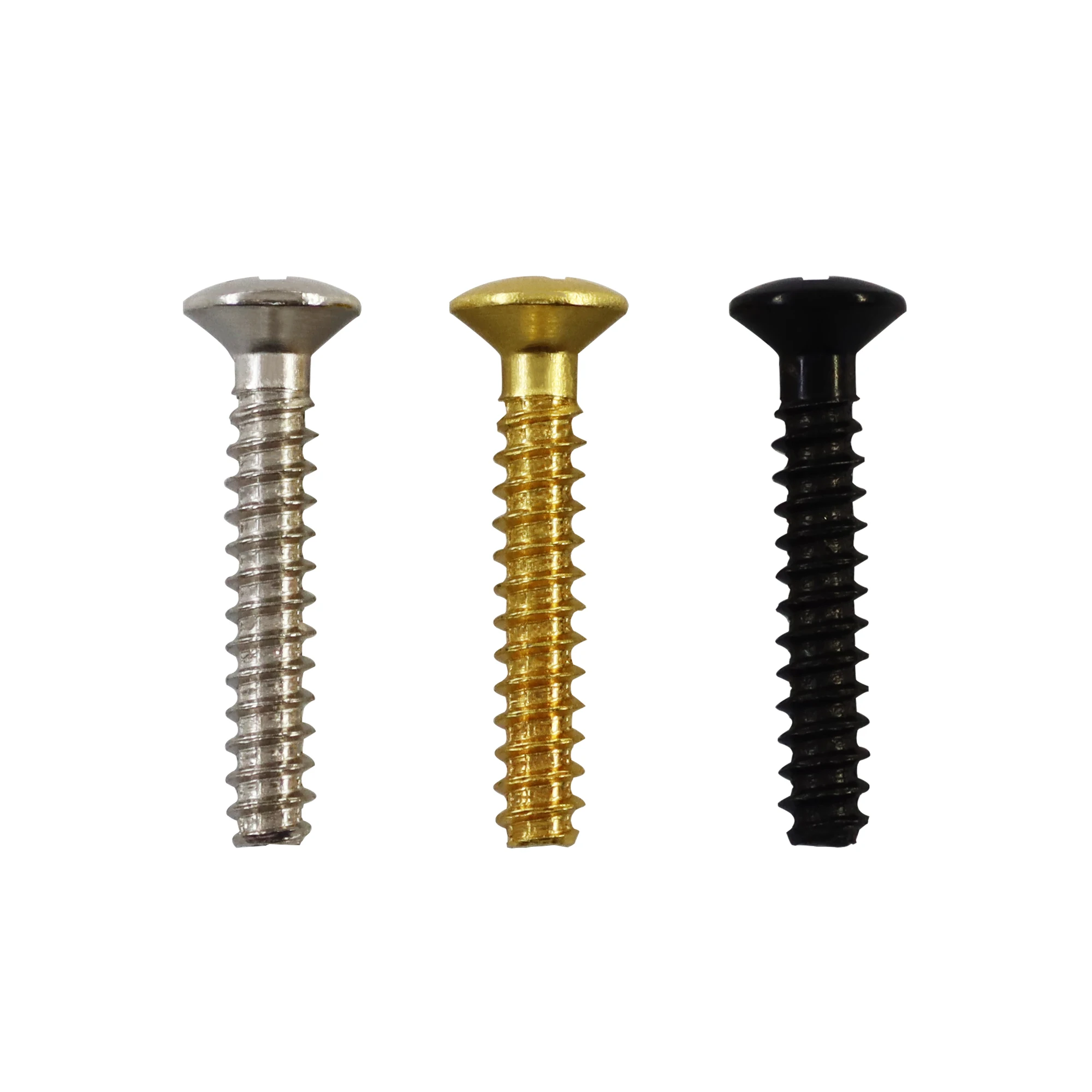 PHRILAM Guitar Pickup Screws Single Coil Pickup Mounting Screws 3.5x22mm, Chrome/Bladk/Golden Are Available