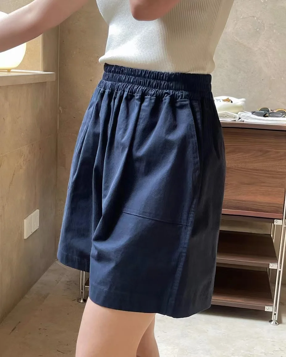 

Summer Women's Casual Solid High Waist Loose Shorts