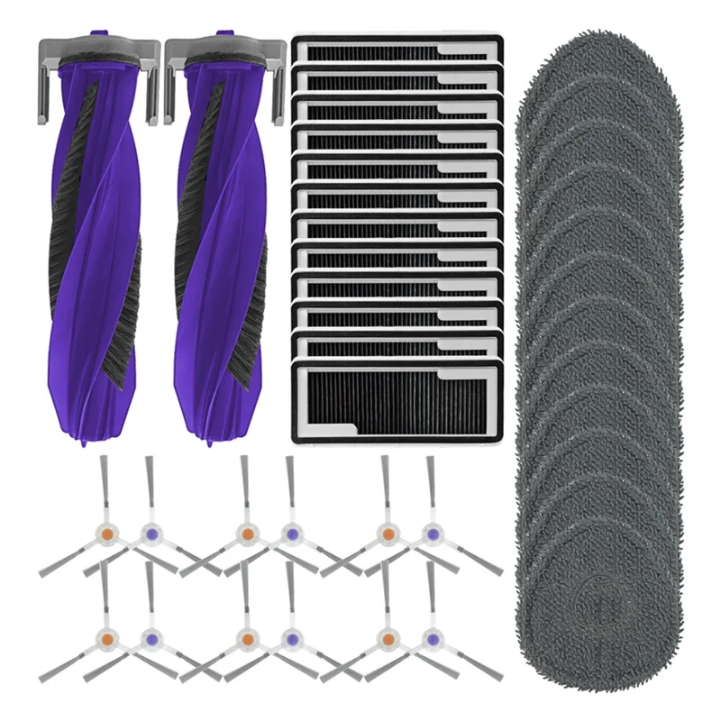 

Hot Sale-Compatible For Narwal 001 Main Side Brush Hepa Filter Mop Cloth Accessoreis Replacement Spare Parts