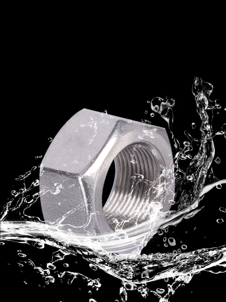 2~50pcs DIN934 Fine Thread Hex Hexagon Nut 304 A2 Stainless Steel M4 M5 M6 M8 M10 M12 M14 M16 M18 Pitch 0.5/0.75/1/1.25/1.5mm