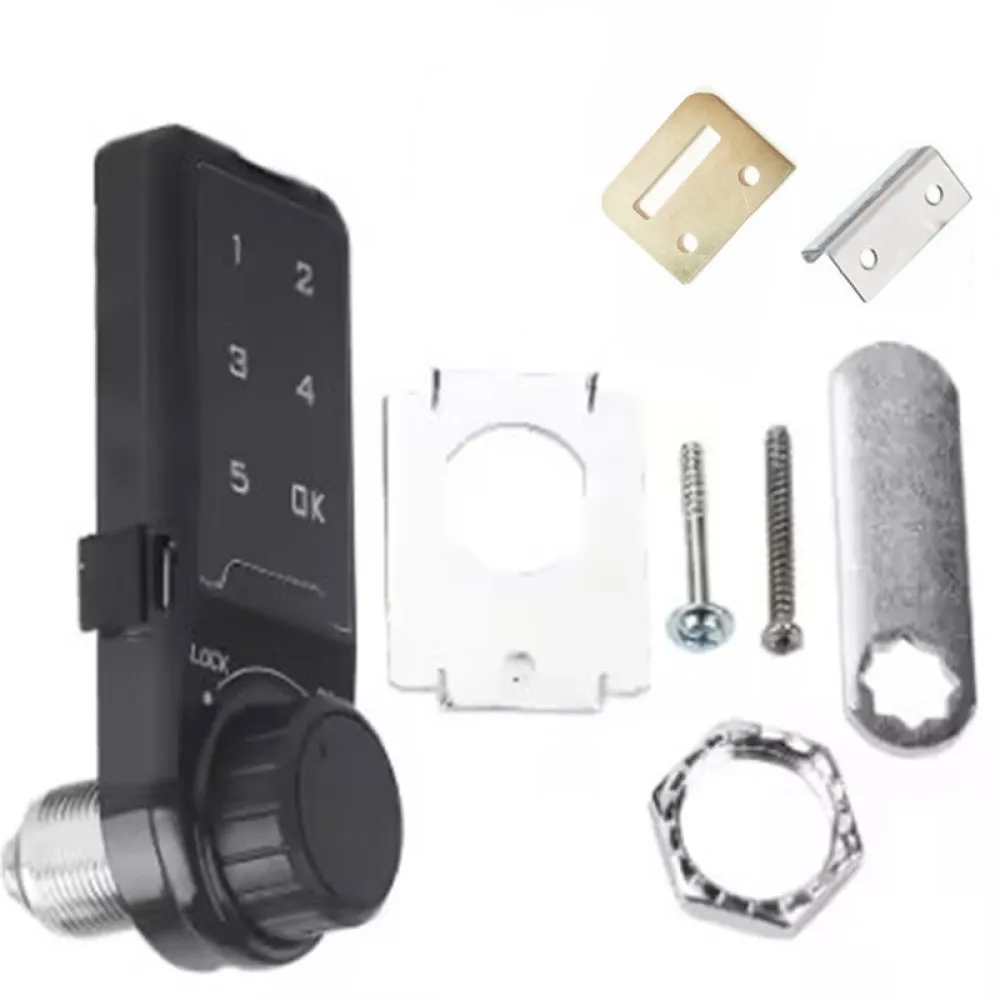Zinc Alloy Digital Password Cam Lock Keyless Electronic Secure Latch For Locker Gym Cabinet Mailbox Furniture Drawer