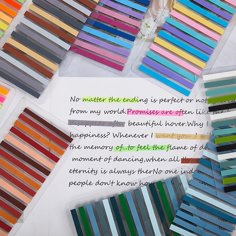 300 Sheets Color Self Adhesive Memo Pad Sticky Notes Bookmark   Sticker Marker Memo Sticker Paper Office School Supplies
