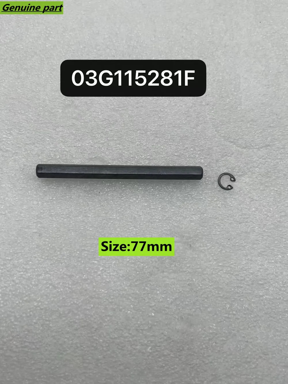 OEM Genuine 03G115281F Oil Pump Balance Shaft Hexagon Drive Key with ring 77mm for VW Seat Skoda Audi 2.0 TDI