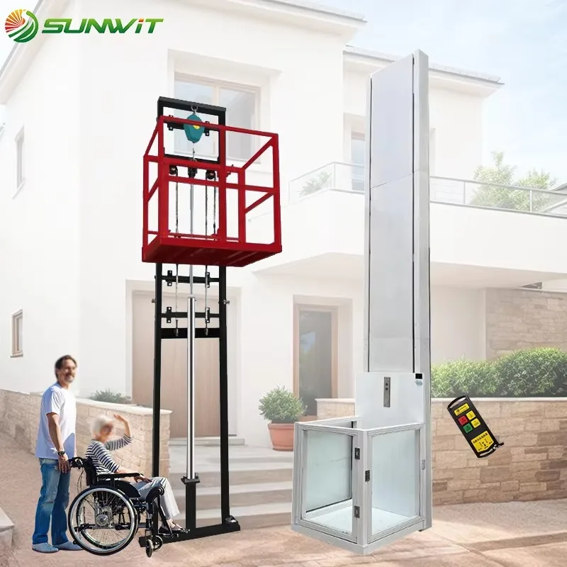 Single-rail Hydraulic Lifting Cargo Elevator, Load Capacity 500KG 1000kg
