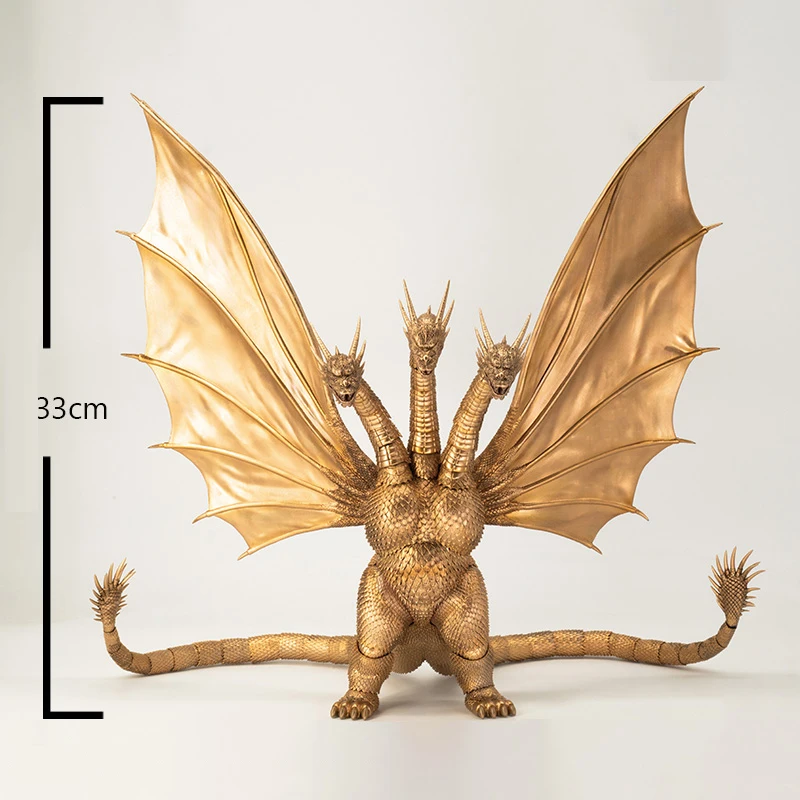 سلسلة HIYA الأساسية الرائعة Godzilla vs King Ghidorah 1991 شخصيات الأكشن King Ghidorah، مجموعة هدية للبالغين