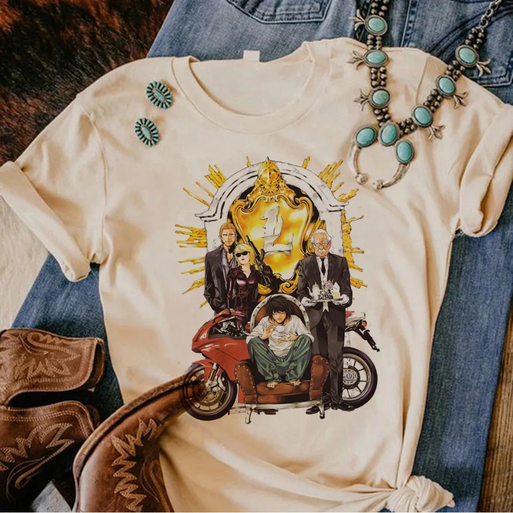 Death Note t-shirt female manga grunge gyaru streetwear funny shirt manga 80s funny japan gothic