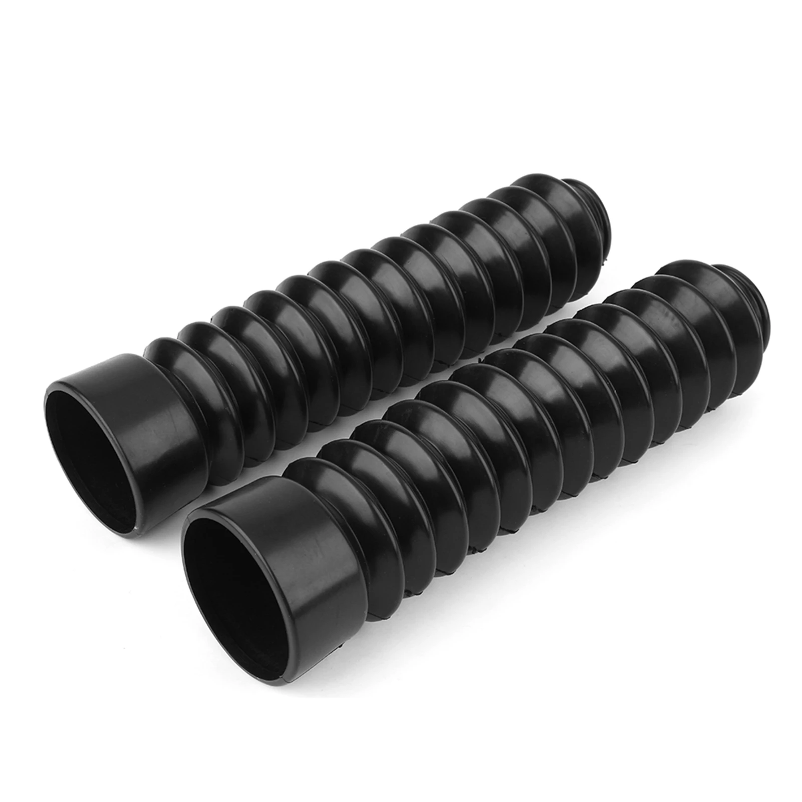 2x Universal Motorcycle Bike Rubber Front Fork Cover Gaiters Gators Boots GLF new