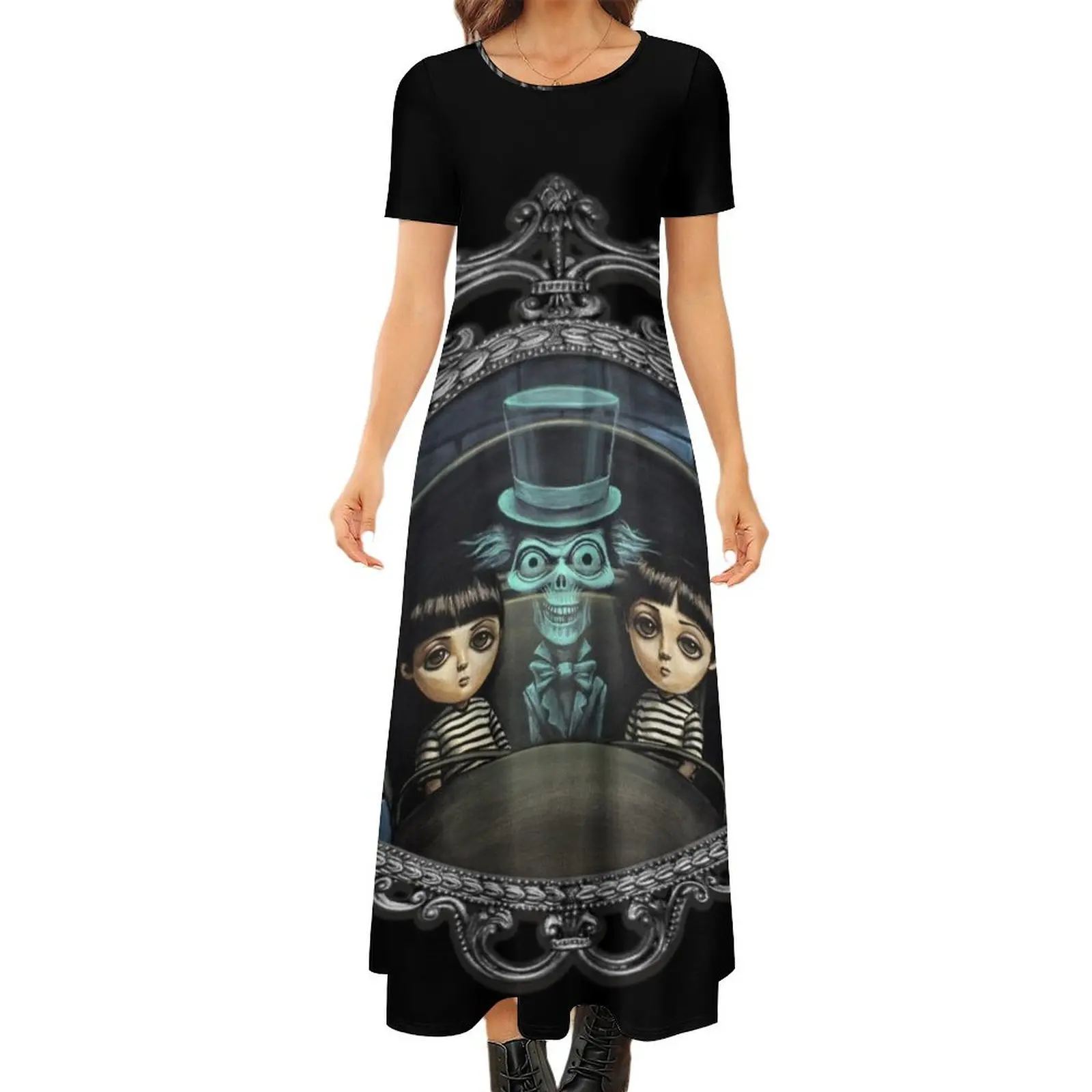 

Hitchhiking Ghost Round Neck Short Sleeve Dress Woman fashion prom dresses