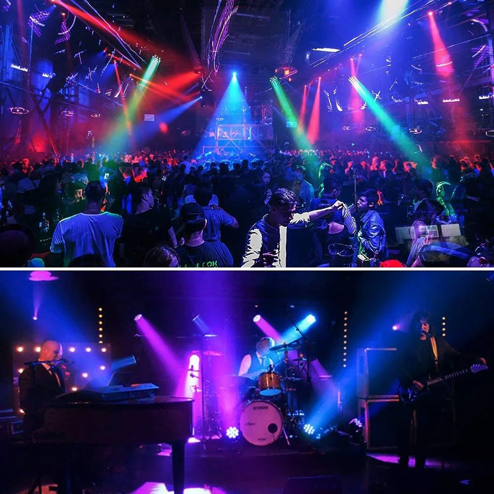 Professionelle Disco Licht DMX512 Sprachsteuerung RGB LED Par Licht KTV Bar Party DJ Bühne Licht LED Projektor Lampe für Weihnachten