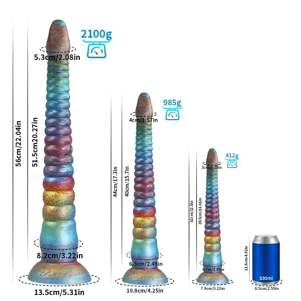 Two Kilograms of Super-thick Color Giant Worms Are Stuffed in The Backyard Masturbation Couples Flirt To Stimulate G-spot