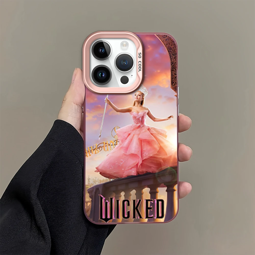 Y2K W-Wicked Part One Movie G-GlindaS Phone Case for iPhone 12 11 13 14 15 16 Max Pro Plus Laser Cover