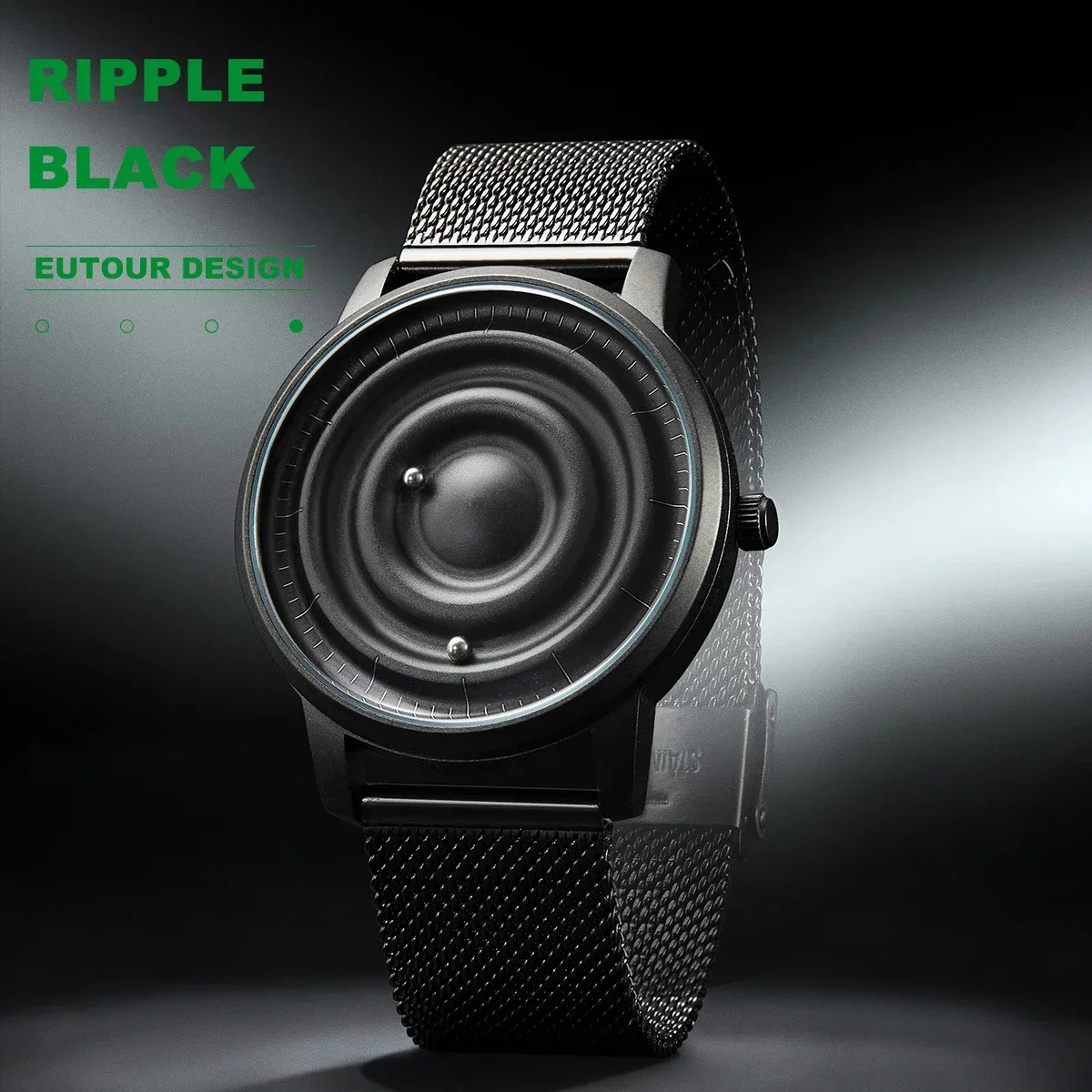 EUTOUR Magnetic Couple Watches: Stainless Steel Quartz Timepieces with Ball Bearings – For Him & Her