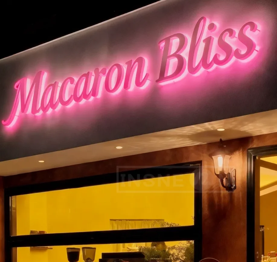 Sign Business Advertising Light Letter Custom Neon Logo Wall 3d Letters Led Signs Outdoor Businesses Illuminated Poster Luminous