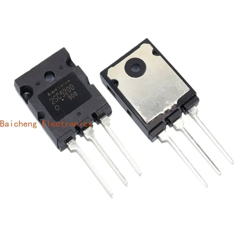 10PCS New 2SC5200 2SA1943 TO-3PL high-power audio amplifier pairing tube