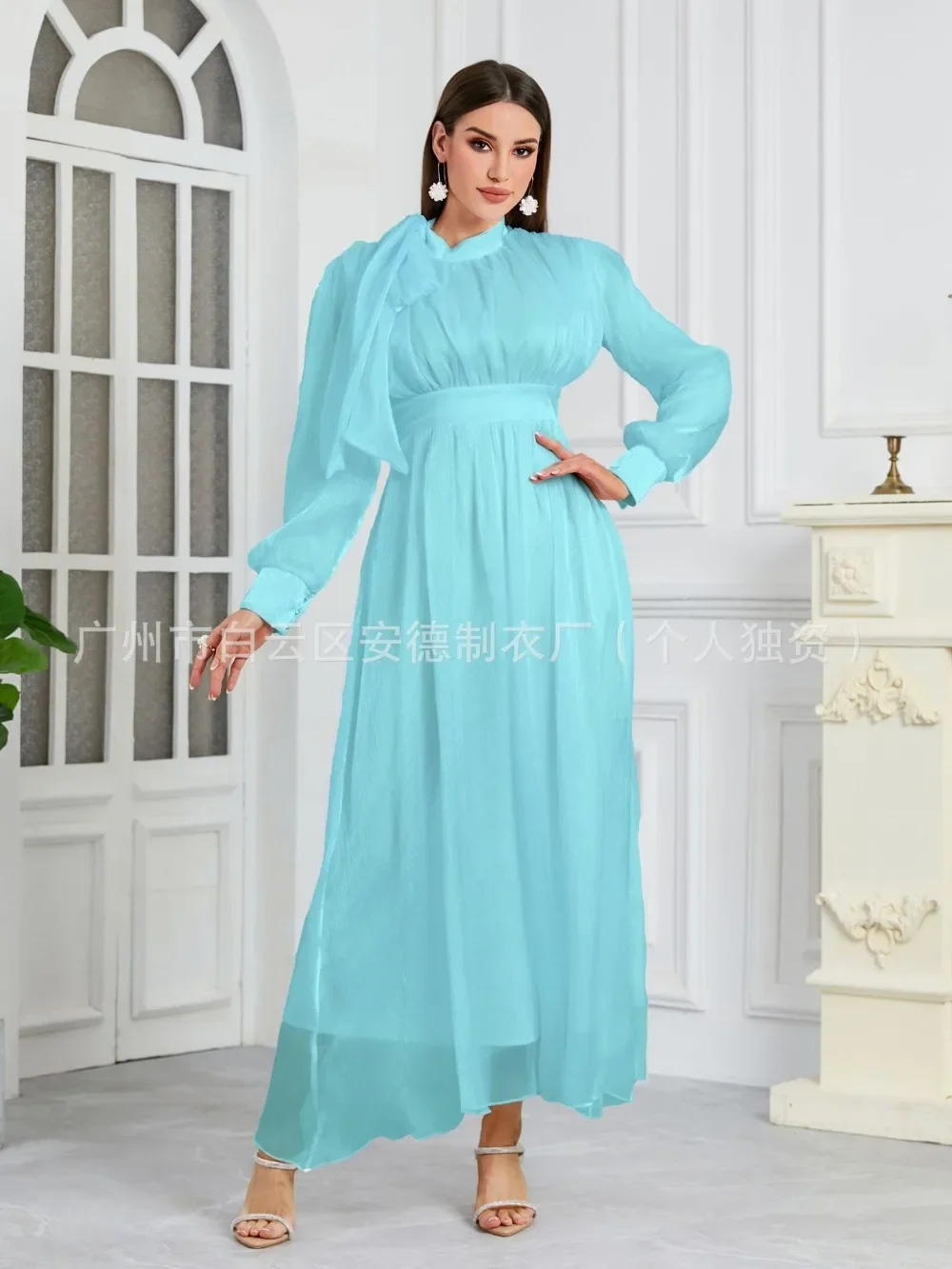 Abito per le donne Abiti da festa Abaya Ramadan Eid Fasciatura musulmana Arabo Abito lungo Marocco Dubai Caftano Islam Abiti Jalabiya 2026