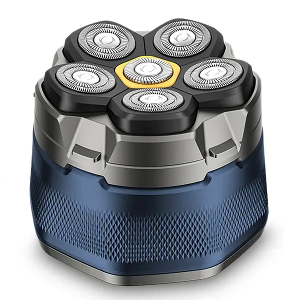 

Беспроводная электрическая бритва для мужчин с 6D магнитной плавающей головкой, водонепроницаемая IPX6, для влажного и сухого бритья