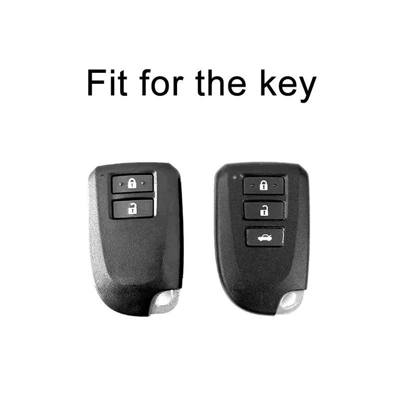 Transparent Black for Toyota Aygo 2017 2018 Yaris Porte Spade Hiace Regiusage Remote Key Case Car Key Cover Holder Accessories
