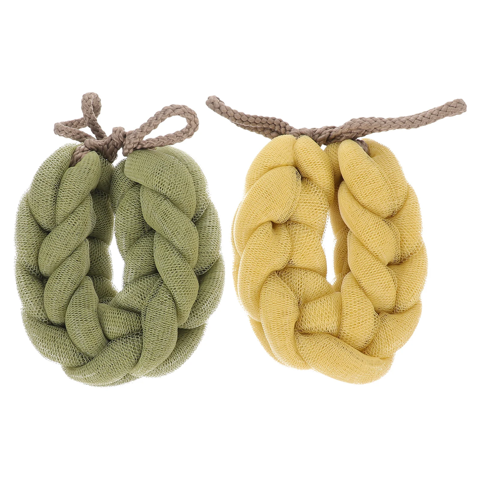 

2Pcs Shower Loofahs Soft Gentle Body Scrubbers for Adults Long Bath Shower Sponge Exfoliating Skin Cleaning Body Scrubber