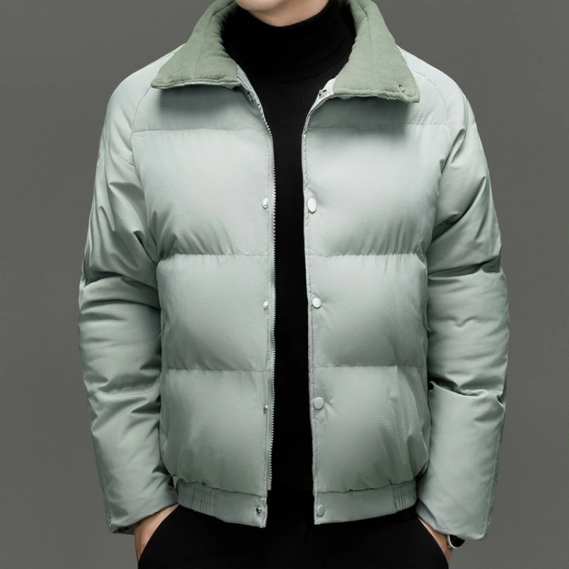 

Business Casual Cotton-Padded Jacket - Light Gray (Bean Green/Black) S-3XL | 2025 New Collection Daily Commute Versatile