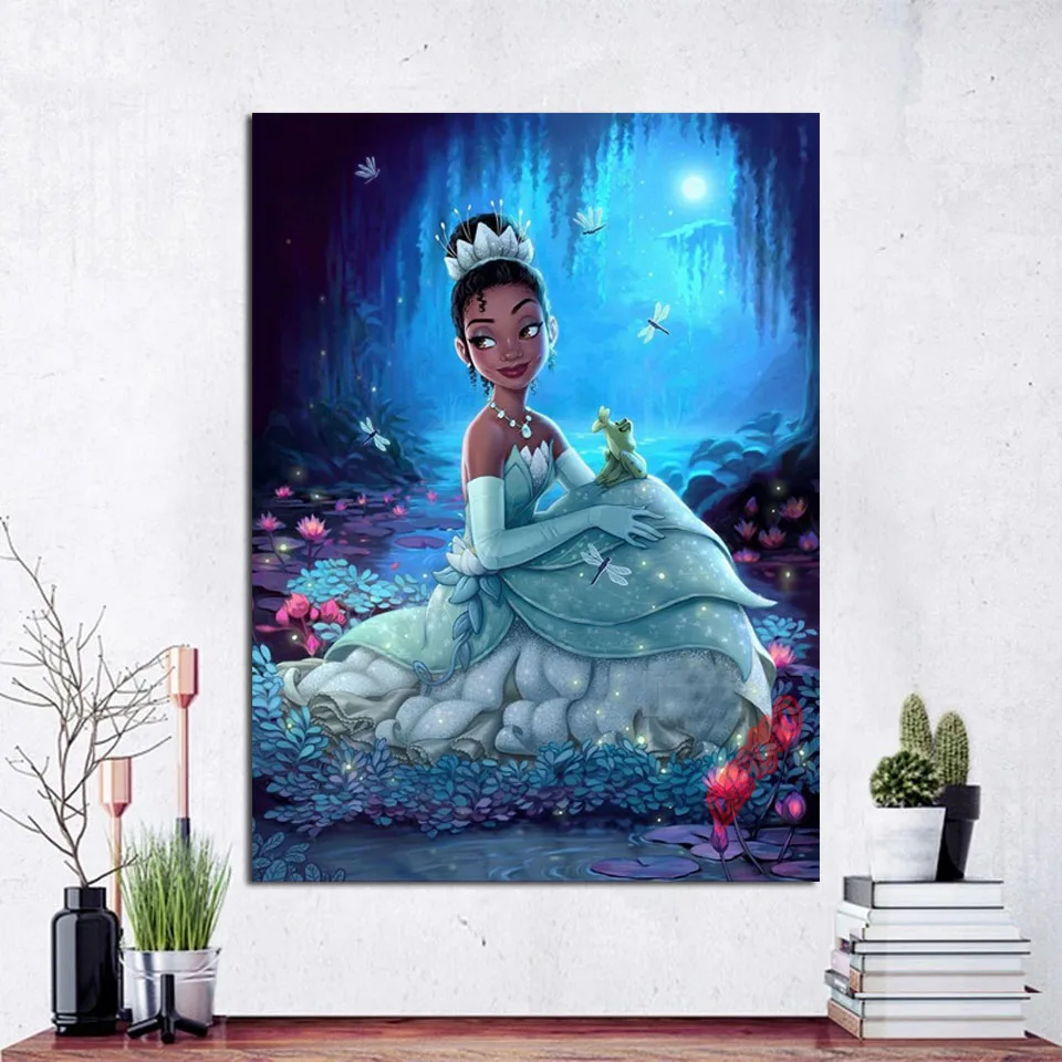 AB lukisan berlian Disney Girl Wonder Fairy Tinker Bell bordir Natal bor penuh kruistik manik-manik hadiah buatan tangan