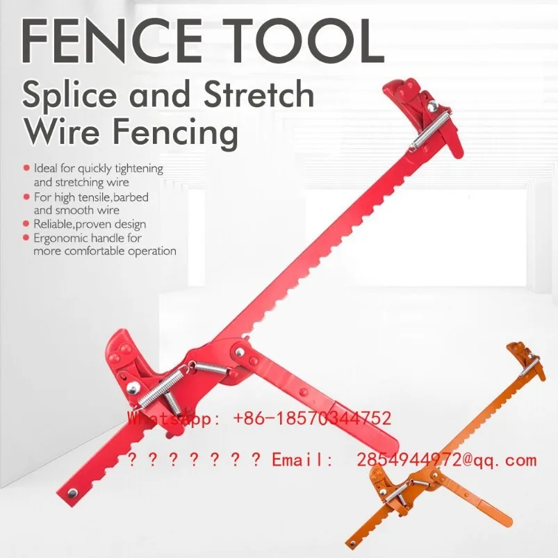Fence Filter Stainless Steel Ratchet Design Easy To Use Steel Wire Manual Fence Tensioner Fastening Repair Tool