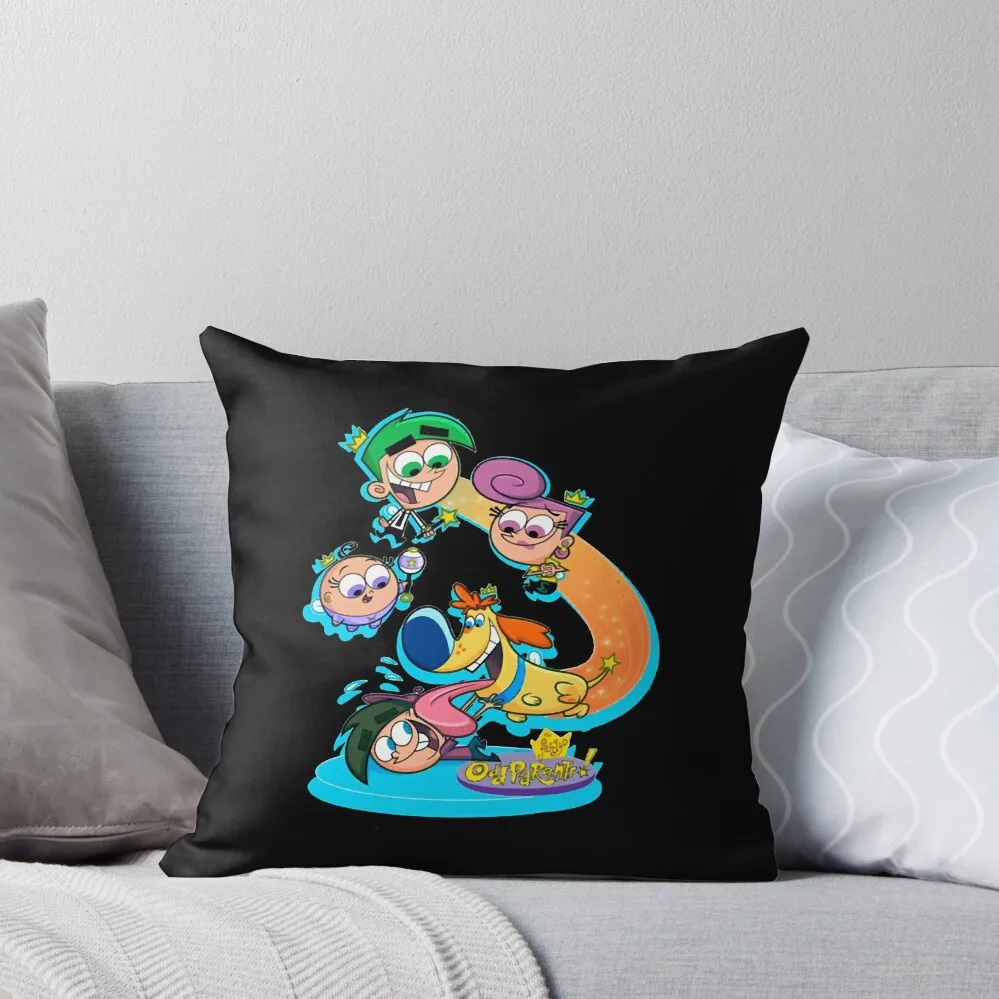 Funny Gift The Fairies - Fairly Odd Parents Christmas Throw Pillow Sofa Cover Christmas Pillows pillow