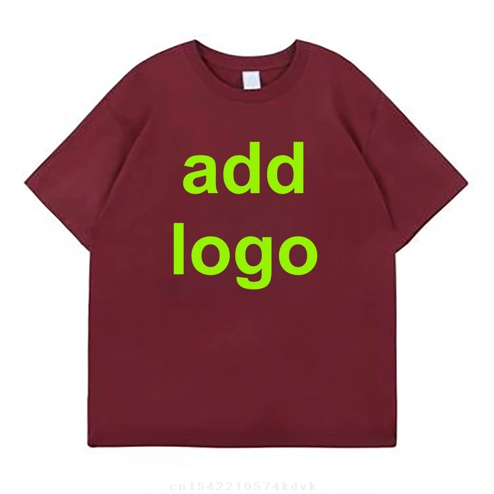 T-shirt imprimé personnalisé pour hommes et femmes, bricolage de votre Photo ou Logo, 100% coton, taille M -9XL
